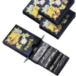 VALUABLEPLUS 55Pc Black Pokémon Card, Black Foil Card Assorted TCG Deck Box - V Series Cards Vmax GX Rare Golden Cards and Common-Rare For Kids