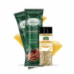 Solasz Spaghetti Pasta with Seasoning aditionally Slow Dried Pasta for Indian Cooking (Pack of 2)