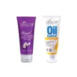 Oxyglow Herbals White Pearl Whitening Face Wash 100 Gm And Herbals Oil Control Face Wash 100 Ml (Pack Of 2)