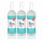 ZREYASA Alcohsafe Advanced Hand Rub Spray 75% Alcohol WHO Formulation, FDA Approved 200ml (Pack of 3)