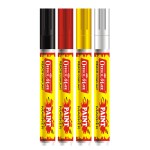 SONI OFFICE MATE Paint Markers pens With Plastic Nib 4 Pcs in Pack (Mix)