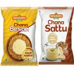 HANUMANTA BESAN(1kg )SATTU(1kg )(pack of 2 )