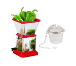 First Front Stainless Steel Chilly Cutter Cutter With Stainless Steel Green Tea Filter and, Multicolour, Pack of 2 l Kitchen Tools l Essential Kitchen Tools l Tools l Kitchen l Utensils l Stainless Steel Tools l Steel Kitchen Tools l Metal Tools