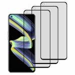 Kite Digital Realme X7 Max (5g)/Realme GT (5g) Matte Finish (Black) Tempered Glass Screen Protector with Edge to Edge Coverage - Easy Installation Kit (Pack of 3)