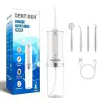 DENTIDEN Pro C 90 Dental water Flosser for teeth, 4 Nozzles, Portable,Cordless & Rechargeable,3 Cleaning Modes,IPX7 Waterproof with 220ml Watertank, Flossing at Home & Travel,Oral water Flosser,Oral Irrigator, Water Flosser