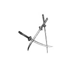 SIMPLY INKED Criss Cross Swords Temporary Tattoo Designer Tattoo for all (Criss-Cross Swords Temporary Tattoo)