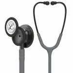 3M Littmann Classic III Monitoring Stethoscope GREY Tube and Smoke Headset, 27 inch, 5873