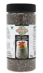 Nature's Spice Organic Black Chia Seed - 300 Grams
