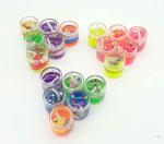 Oberlo Glass Jelly Gel Candles for Diwali Decorations in Multicolor Set of 18