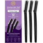 Mom & World ShaveRush Women Precision Face Razors, For Instant Hair Removal with Nano Coating Technology, 5 IN 1 - Eyebrows, Upper Lip, Chin, Sideburns - Pack of 3