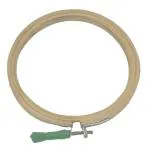 Aumni Crafts Wooden Hoop Ring Frame 6 Inch (1 Piece) With Iron Key Tightener For Fabric Cross stitching Embroidery Art Sewing Painting Tool