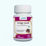 ANJIX Grape Seed Extract 95 Percent Polyphenols Powerful Antioxidant, Cardiovascular Support, Immune System Booster, 500 mg (60 Vegetarian Capsules)