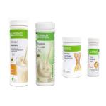 Herbalife Nutrition Formula 1 Shake Banana 500g, Protein 200Gr, Afresh Cinnamon 50g, Shake Mate Nutrition Drink 500g (Pack of 4)