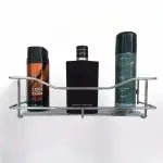 Storia Stainless Steel Shelf - Wall-Mounted Bathroom and Kitchen Organizer | Rust-Resistant Floating Shelf for Storage | Modern Design for Toiletries, Spices, and Accessories