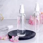 ANSHEZ Multipurpose Refillable Mist Empty Spray Transparent Bottles 100ml (Pack of 5) for Face Moisturizing, Hair Moisturizing, Plans, Electronic Gadgets, Travel, Cleaning etc