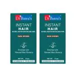 Dr Batra's Instant Hair Natural Keratin Hair Building Fibre Dark Brown Non-toxic and from 100% natural hair building fiber - 12 gm