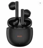 DIZO Buds P with Fast Charge, (by realme TechLife) Bluetooth Headset (Dynamo Black, True Wireless)