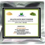 MGBN Gelatin With Mint Powder 2 In 1 Uses For Face Mask, Hair Removal Skin Care 100 gm
