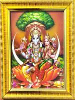 7 Hills Store Varaha swamy Varahaswamy photo (5 Inch x 7 Inch ) , Wooden frame , Wall Mount