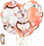 SV Traders Balloon Bouquet Foil Latex Confetti For Birthday/Anniversary/Engagement Pack Of 20 Pcs