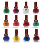 Comy Shine Solid Nail Polish Set of 12 Pcs, Nail Paint of 11ml each x 12 Pcs, MultiColor Combo