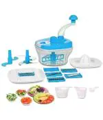 Whinsy Dual Speed Food 10 in 1 Processor Chopper Cutter Atta Maker Machine Multi Colors