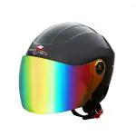 YOURCITYSELLER Motorcycle Helmet Men & Women Adults Open-Face Helmets Motorbike Helmet Pack of 1(Black )