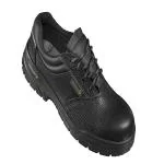 Mallcom Civet S1, Size 4, Safety Shoe, Black, Low Ankle Barton Grain Leather Steel Toe Cap With DD PU Sole