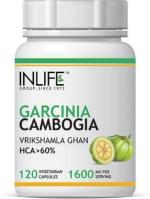 Inlife Garcinia Cambogia (60% HCA) Extract Supplement,1600 mg - 120 Vegetarian Capsules (120 No)