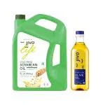 JIVO Cold Press Soyabean Oil 5L + 1L Extra - Light Olive Oil