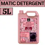 Zivantix Matic Front Load Liquid Detergent 5 L , Designed for Tough Stain Removal on Laundry in Washing Machines
