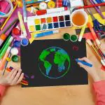 KRASHTIC A4 Size Black Sheets For Artist,Kids & Student For Drawing ,Sketching & Art -Craft 20 Sheets