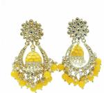 Gyaan Jewels Handmade Gold Plated Jhumki Earring Yellow for (Women and Girls)
