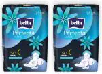 Bella Perfecta Ultra Night Extra Soft Sanitary Napkins, 14 Pieces x pack of 2