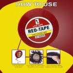 liya Red Tape Double Sided Tape | Hair Patch Tape | Hair System Tape | Hair Accessory Set (Red)
