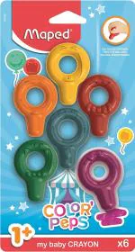 Maped - Color'Peps Baby Wax crayon Rings shaped - Pack of 3 863806
