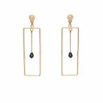 Madame Gold Rose Gold Spiral Drop Earrings