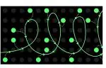 DreamKraft Green Vinyl Connecting Dots Glow In The Dark Radium Fluorescent Decor Sticker 20x16.5 CM