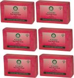 Khadi Herbal Rose Water Bath Soap, 125 Gm Each (Pack Of 6)