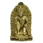 JRG Hanuman Gold Antique Finish Statue (8 cms x 4 cms x 14 cms)