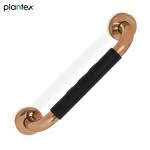 Plantex 304 Stainless Steel Grab Bar for Toilet with Grip/13 inch Anti-Slip Handle for Bathroom Support - Pack of 1 (PVD Rose Gold & Black)