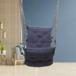 Faburaa Grande Swing for Adults & Kids, jhula for Balcony, Wt Capacity 150Kg (Cotton, Navy Blue)