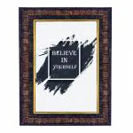 Hawai Motivational Quote Believe in Yourself Wall Hanging Home Décor Designer Photo Frame SFDI532_BLKFRM