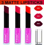 OUR BEAUTY Multicolor Soft And Smooth Touch Velvet Matte Lip Color Combo 72, 10.5 G (Pack Of 3)