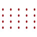 Comet Busters Red Oval Shaped Bindi For Women