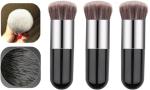 Bingeable Multicolor Foundation Round Makeup Brush Flat Top