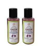 KHADI HERBAL Onion Hair Oil - Pack of 2, 100 ml each