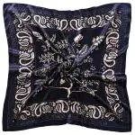 Palay Women Black Square Scarfs Satin Hair Scarves Wraps Headscarf