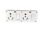 Saifpro Pvc Extension Board 2 In 1 15A And 5A2 Sockets, 2 Switches, Indicator
