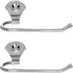 Flaner Stainless Steel Towel Holder/Towel Stand/Towel Hanger/Cloth Hanger(2 Pcs) 10 Inch 1 Bar Towel Rod (Pack Of 2)